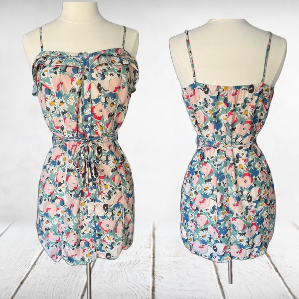 Kimchi Blue Tie Waist Floral Dress